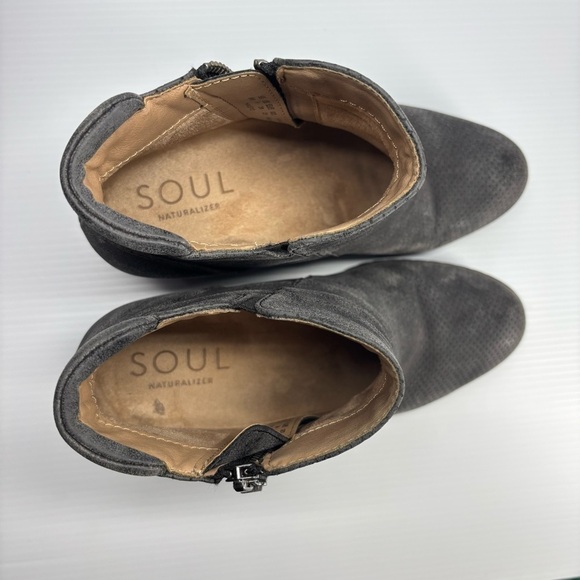 Soul Naturalizer Shoes Womens 8 Haley Wedge Bootie Heel Zip Up Party Night Out - Picture 3 of 7